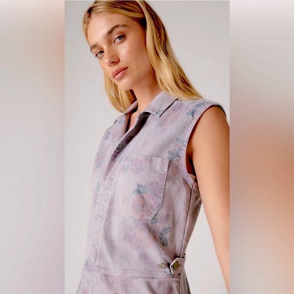 Lucky Brand Laura Ashley Printed Coverall Short Romper ✨ Size Small [runs big] - Picture 12 of 16